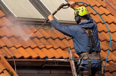 Démoussage et hydrofuge de toiture à Gerville